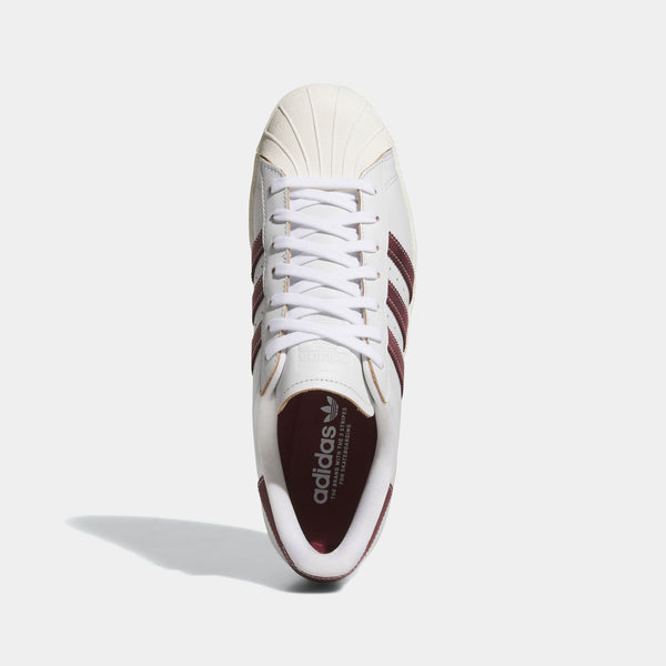ADIDAS SUPERSTAR 80 ADV - WHITE/SHADOW RED JP8529 - PLA Skateboarding ADIDAS SUPERSTAR 80 ADV - WHITE/SHADOW RED JP8529 - PLA Skateboarding