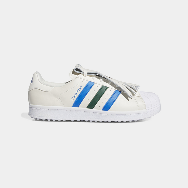 シューズ(男性用) adidas Golf Superstar FY9926 J 255 adidas Golf Superstar Spiked Shoes White/Black/Gold - Carl's