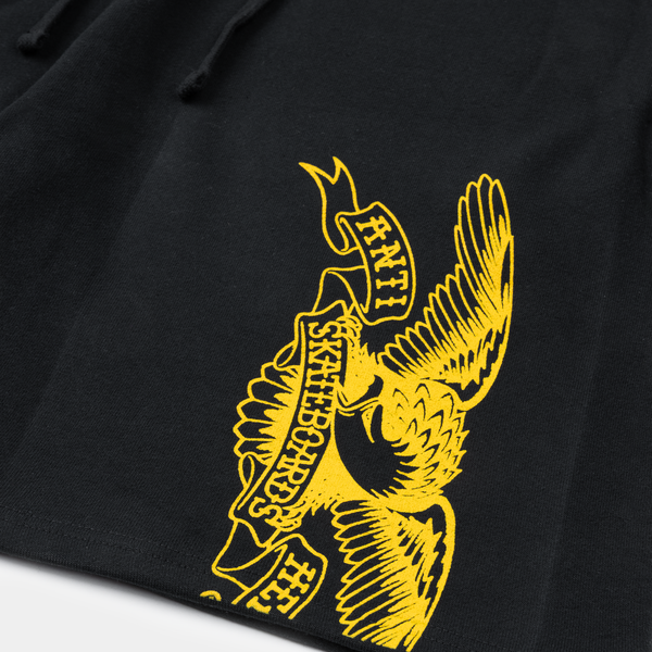 ANTI-HERO BASIC EAGLE SWEAT SHORTS - BLACK