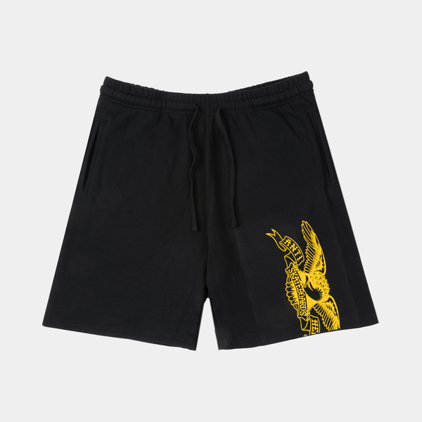 ANTI-HERO BASIC EAGLE SWEAT SHORTS - BLACK