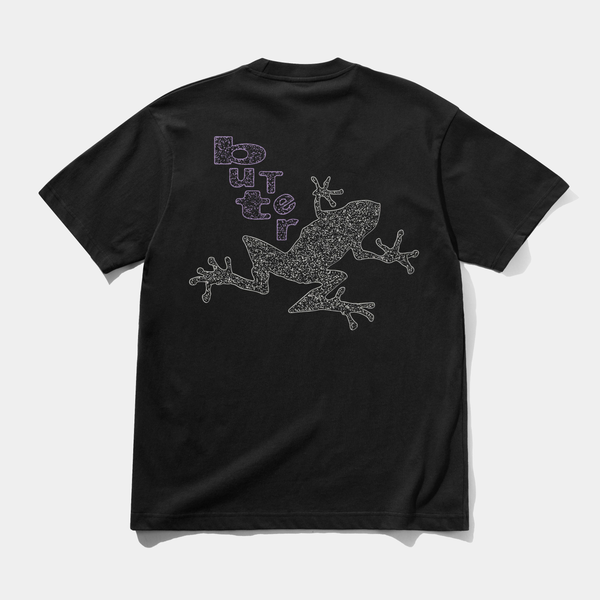 BUTTER GOODS CROAKER TEE - BLACK