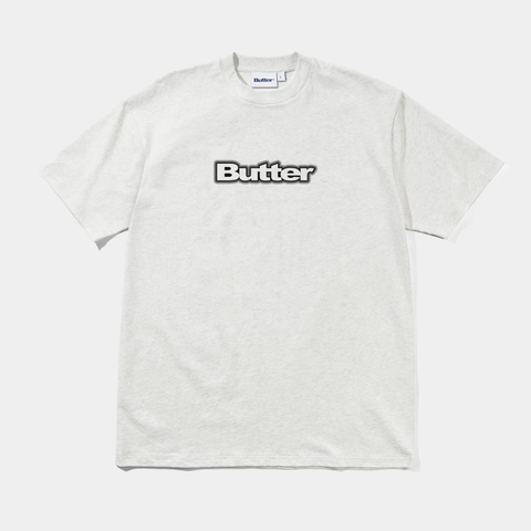 BUTTER GOODS RADIANT LOGO TEE - ASH
