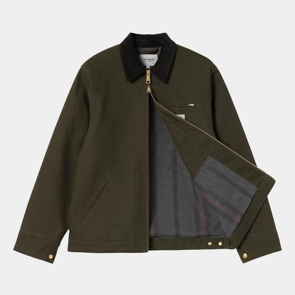 CARHARTT WIP DETROIT JACKET - OLIVE/BLACK