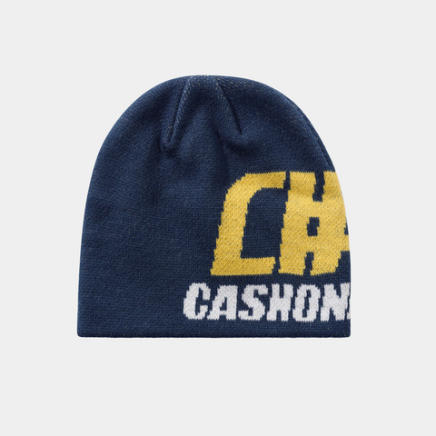 CASH ONLY NUMERIC SKULLY BEANIE - NAVY