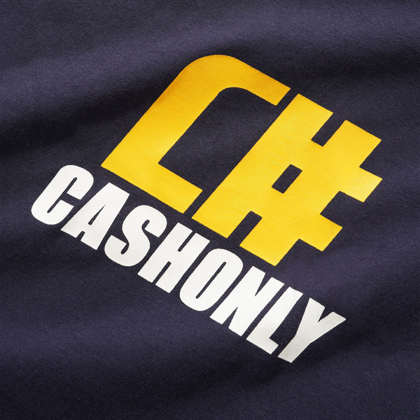 CASH ONLY NUMERIC TEE - NAVY
