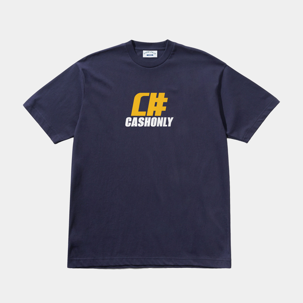 CASH ONLY NUMERIC TEE - NAVY