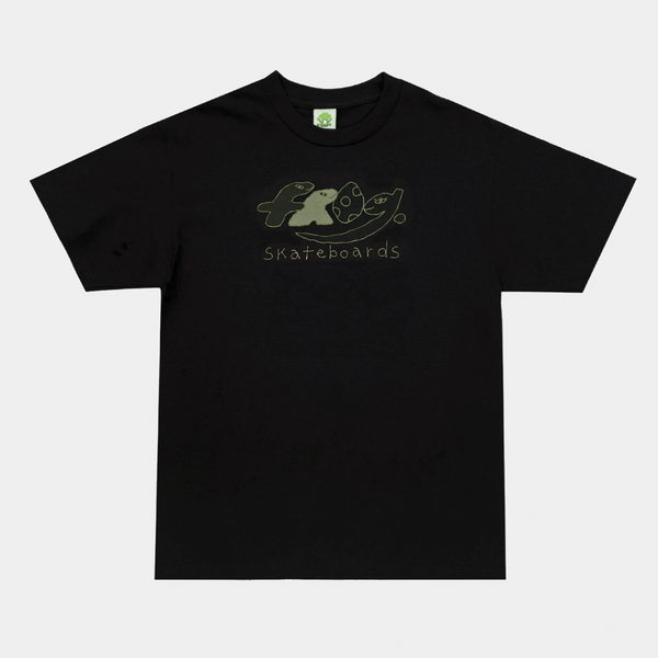 FROG DINO LOGO TEE - BLACK