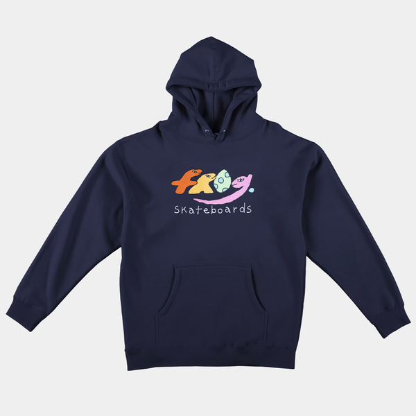 FROG DINO LOGO HOODIE - NAVY