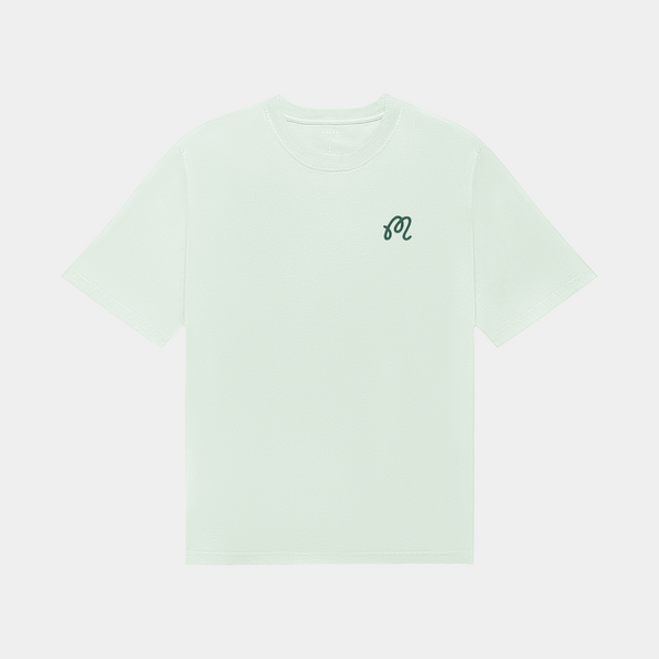 MALBON BERMUDA PALMS TEE - GREEN TINT