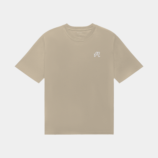 MALBON BERMUDA PALMS TEE - TAUPE