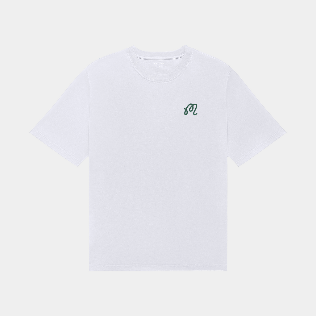 MALBON BERMUDA PLAYA TEE - BRIGHT WHITE - PLA Skateboarding