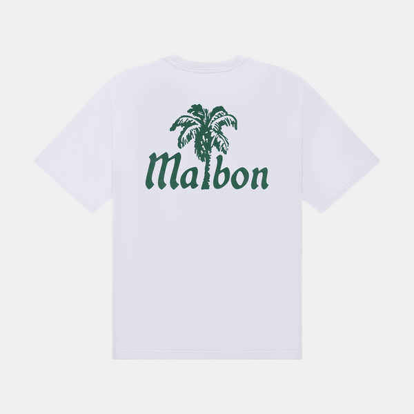 MALBON BERMUDA PLAYA TEE - BRIGHT WHITE