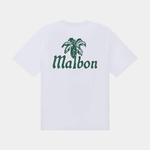 MALBON BERMUDA PLAYA TEE - BRIGHT WHITE