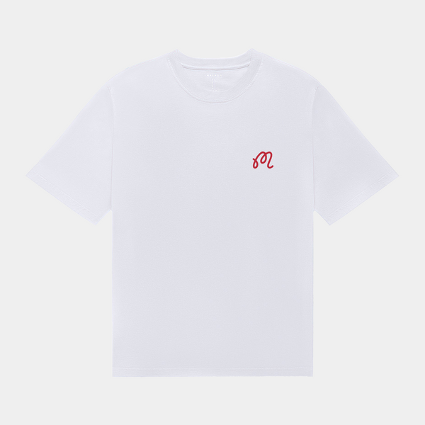 MALBON BERMUDA ROOSTER TEE - WHITE
