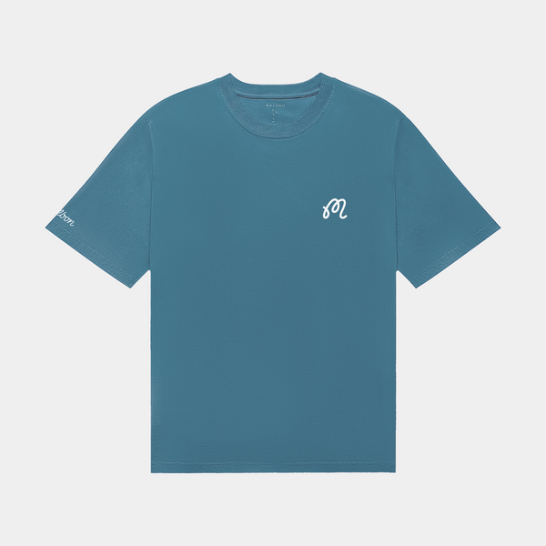 MALBON BERMUDA TEE - AEGEAN BLUE