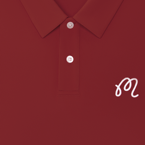 MALBON FAIRWAY POLO - RASPBERRY TRUFFLE