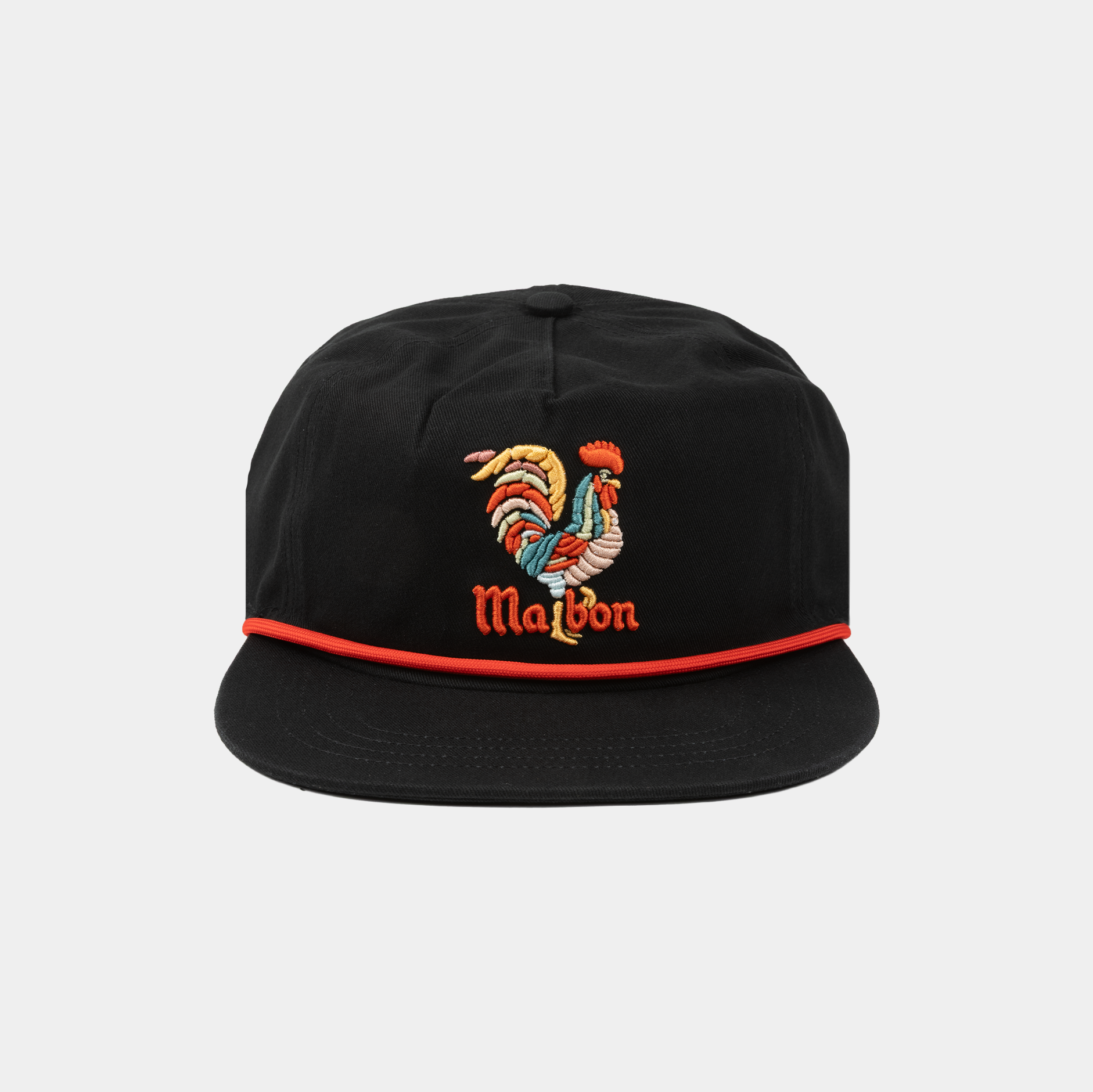 MALBON ROOSTER HAT - BLACK M-9848-BLK - PLA Skateboarding