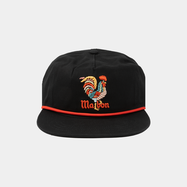 MALBON ROOSTER HAT - BLACK M-9848-BLK - PLA Skateboarding