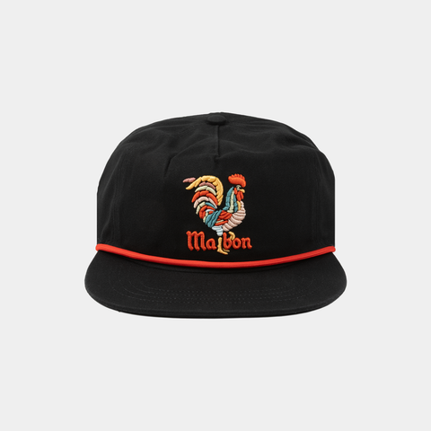 MALBON ROOSTER HAT- BLACK
