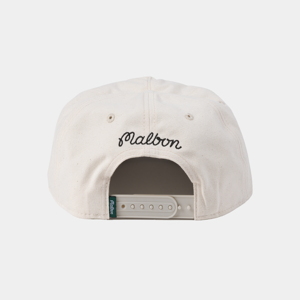 MALBON VELASCO SNAPBACK HAT - CREAM