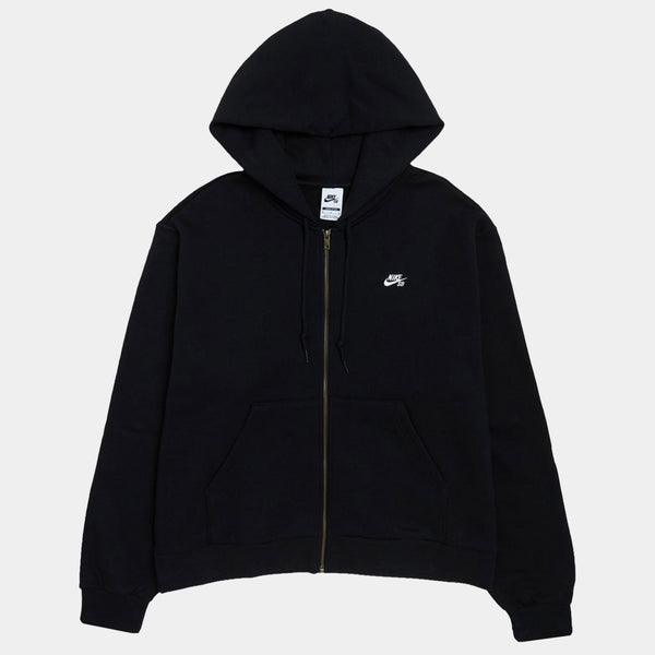 NIKE SB ZIP-UP SKATE HOODIE - BLACK/WHITE
