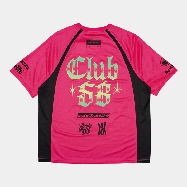 NIKE SB FC SHORT SLEEVE JERSEY - HYPER PINK/BLACK