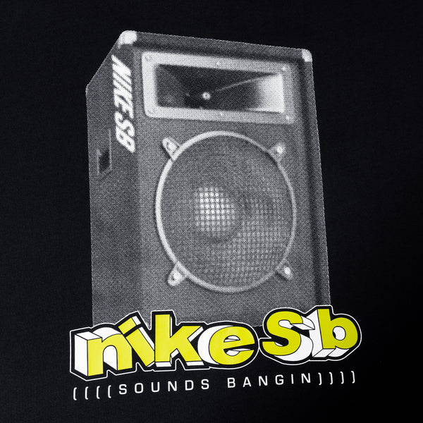 NIKE SB MAX90 SOUNDS BANGIN TEE - BLACK