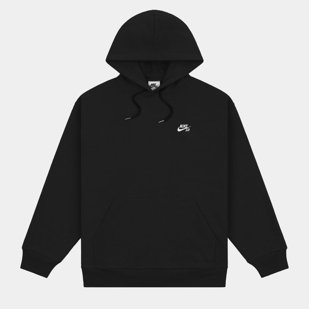 NIKE SB PULLOVER SKATE HOODIE - BLACK/WHITE FV7351-010 - PLA