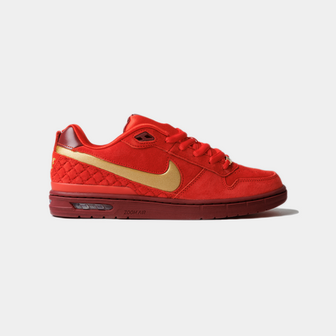 NIKE SB PAUL RODRIGUEZ ZOOM AIR LOW - HABANERO RED/CLUB GOLD