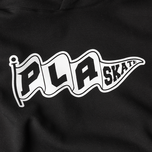 PLA FLAG LOGO HOODIE - BLACK
