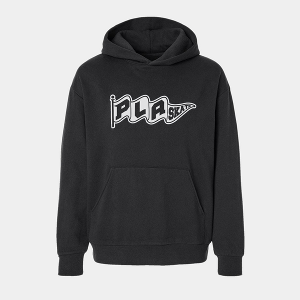 PLA FLAG LOGO HOODIE - BLACK
