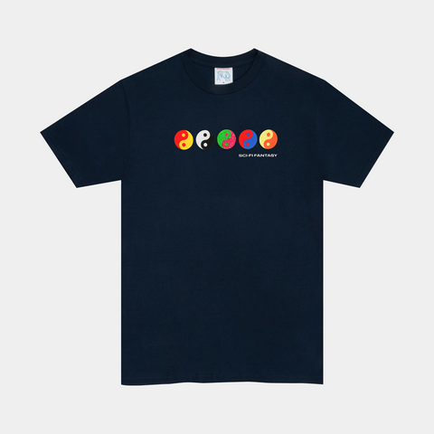 SCI-FI FANTASY YIN YANG TEE - NAVY