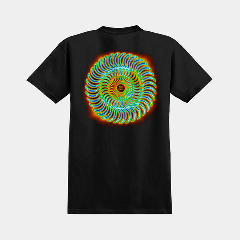SPITFIRE CLASSIC RADIOACTIVE CLASSIC SWIRL TEE - BLACK