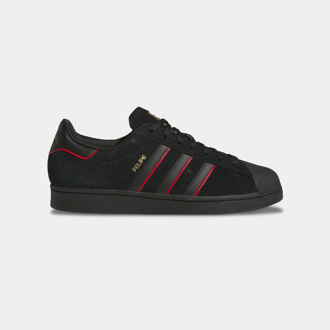 ADIDAS X FELIPE GUSTAVO SUPERSTAR - BLACK/SCARLET