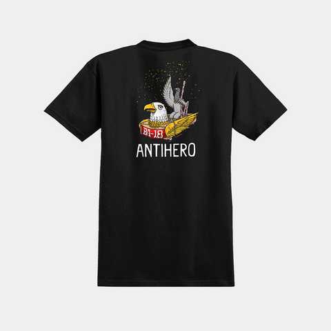 ANTI-HERO BA FIRST RINGSPUN TEE - BLACK