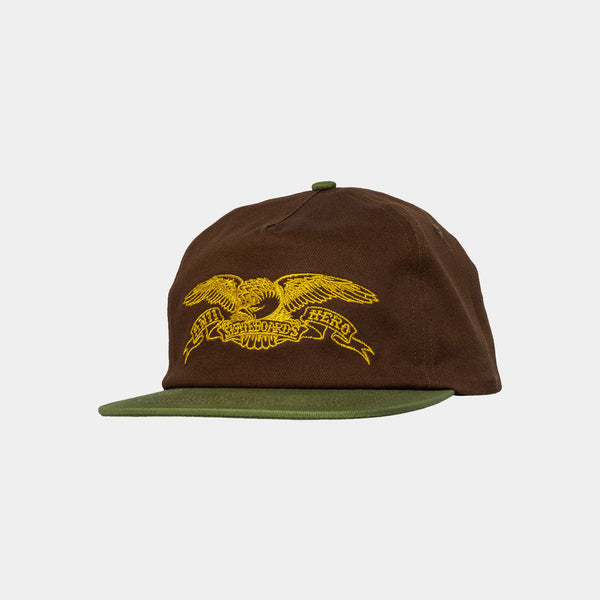 ANTI-HERO BASIC EAGLE HAT - BROWN/OLIVE/GOLD