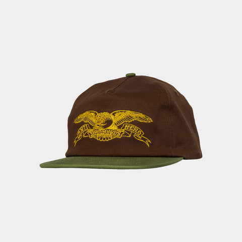 ANTI-HERO BASIC EAGLE HAT - BROWN/OLIVE/GOLD