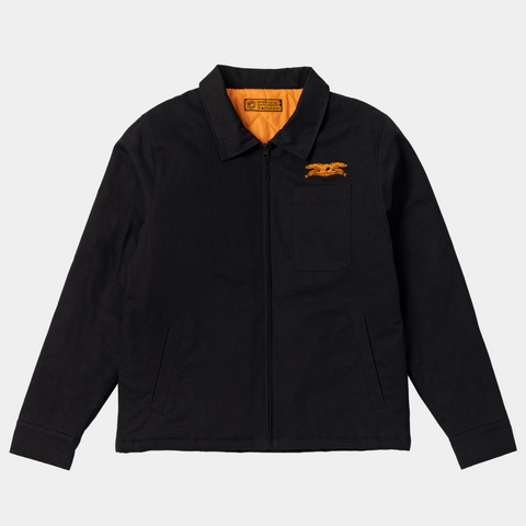 ANTI-HERO BASIC EAGLE STASH JACKET - BLACK/ORANGE