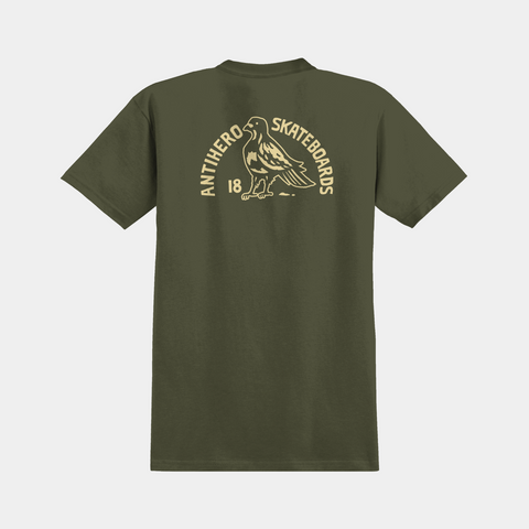 ANTI-HERO CLUBHOUSE TEE - OLIVE/CREAM