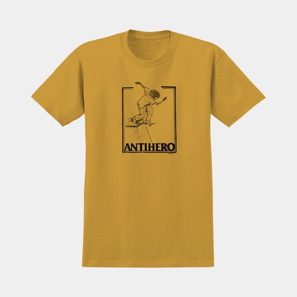 ANTI-HERO DOOBIE BY LANCE MOUNTAIN TEE  - MUSTARD