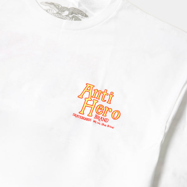 ANTI-HERO HOMERS RINGSPUN TEE - WHITE/MULTI