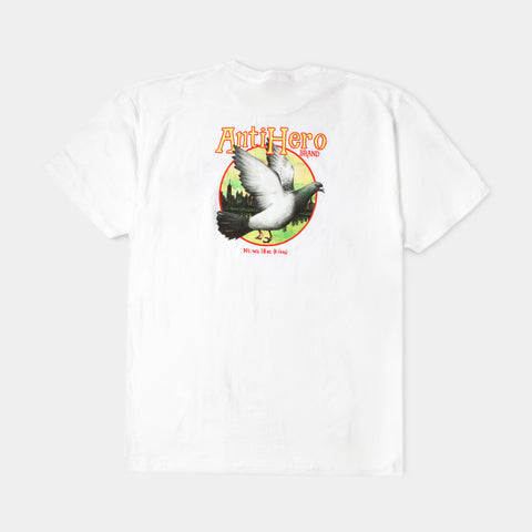 ANTI-HERO HOMERS RINGSPUN TEE - WHITE/MULTI