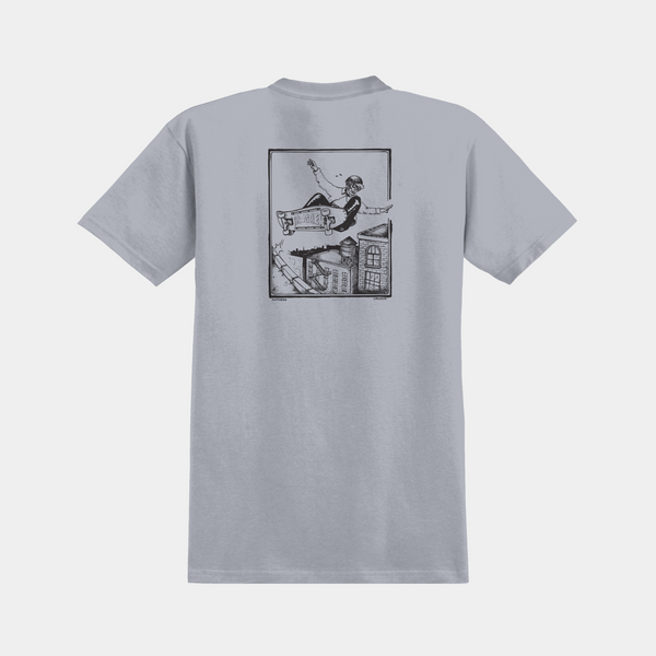 ANTI-HERO PHELPS LANCE DBL TEE - ASPHALT/BLACK