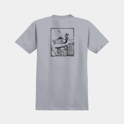 ANTI-HERO PHELPS LANCE DBL TEE - ASPHALT/BLACK