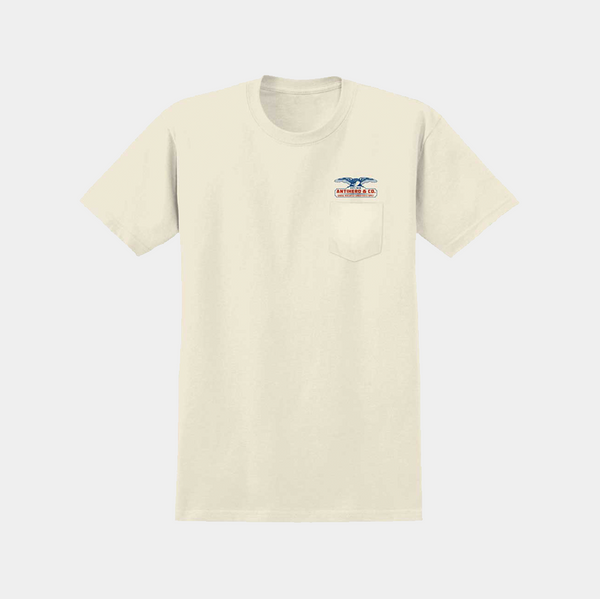ANTI-HERO PIGEON MASH II POCKET TEE - NATURAL