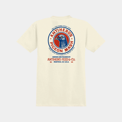 ANTI-HERO PIGEON MASH II POCKET TEE - NATURAL