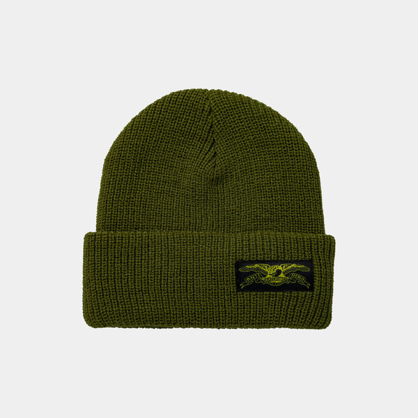 ANTI-HERO STOCK EAGLE LABEL BEANIE - OLIVE/YELLOW/BLACK
