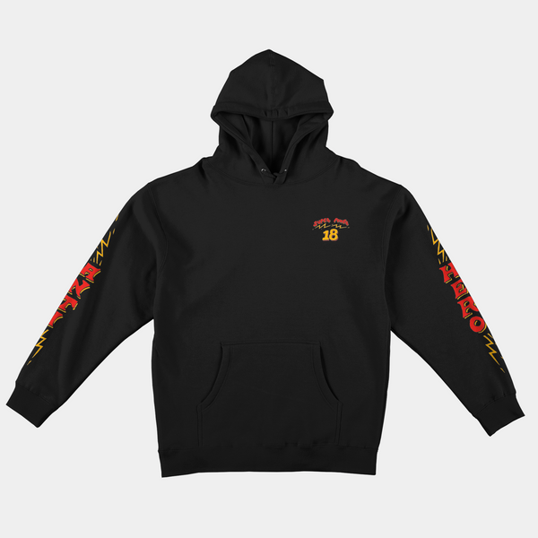 ANTI-HERO SUPERPOWER18 HOODIE - BLACK/YELLOW-RED