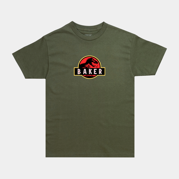 BAKER STONED AGE TEE - MILITARY GREEN