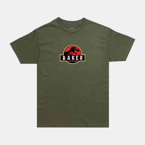 BAKER STONED AGE TEE - MILITARY GREEN